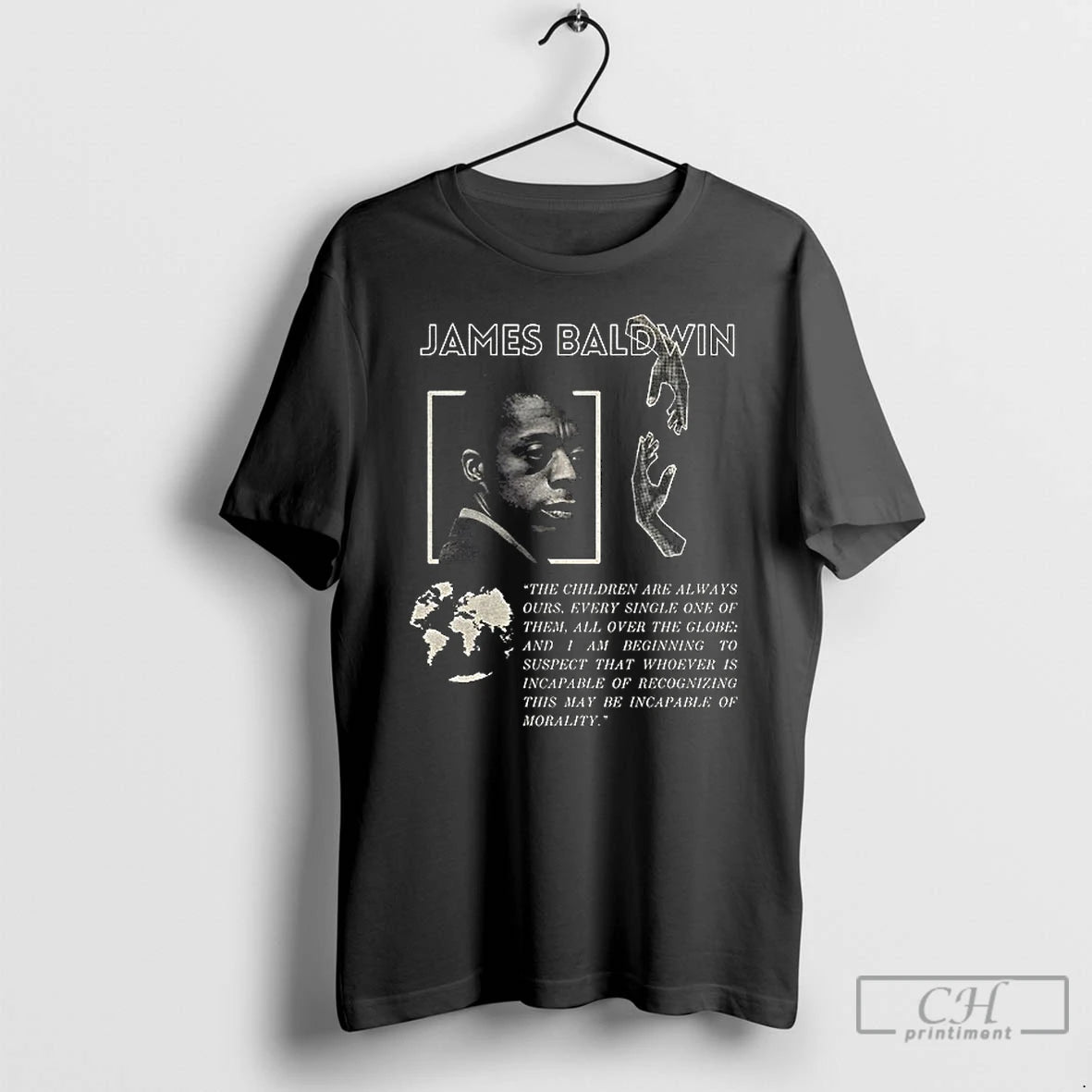 Classic James Baldwin Quote Children Always Ours Protest Free Palestine Gaza - clothing by TeeHivey.com