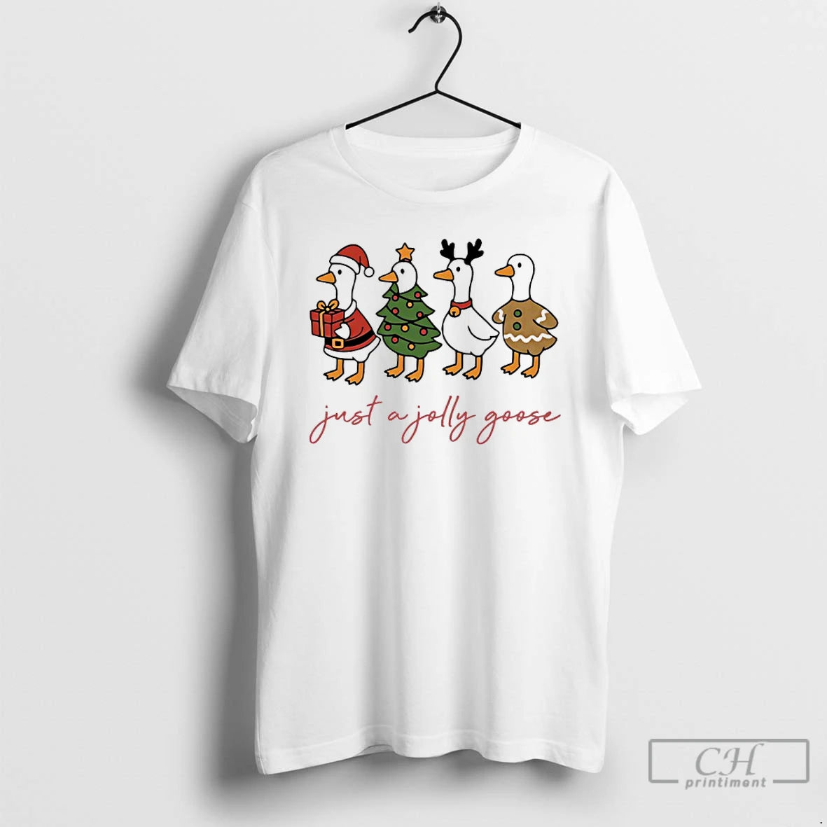 Classic Just A Jolly Goose Christmas 2025 T Shirts - clothing by TeeHivey.com