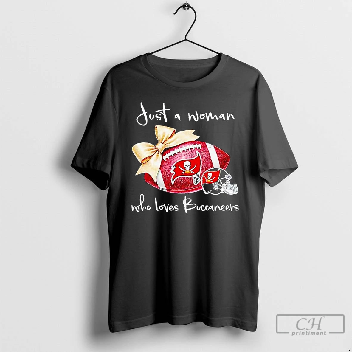 Classic Just A Woman Who Loves Tampa Bay Buccaneers T Shirts - clothing by TeeHivey.com