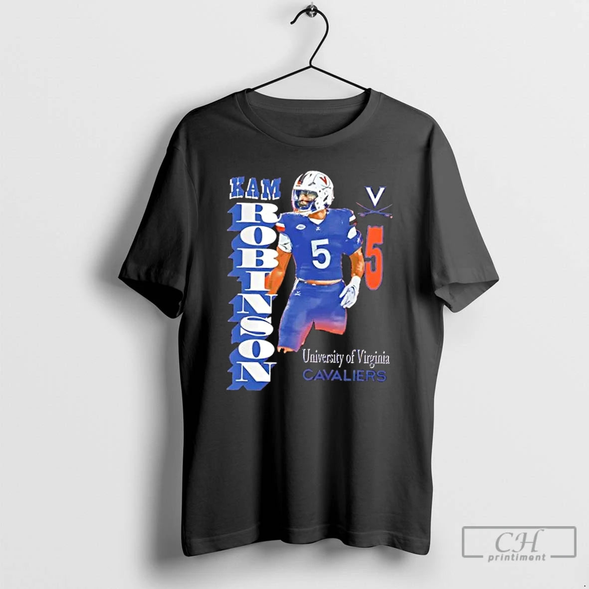 Classic Kam Robinson Virginia Cavaliers Portrait - clothing by TeeHivey.com