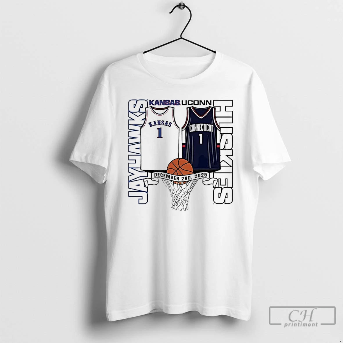 Classic Kansas Jayhawks Vs Uconn Huskies 2025 Basketball - clothing by TeeHivey.com