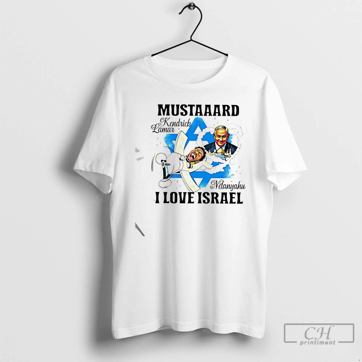 Classic Kendrick Lamar Mustaaard Netanyahu I Love Israel