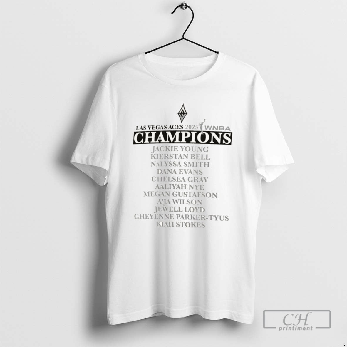 Classic Las Vegas Aces 2025 Wnba Finals Champions Team Roster T Shirts - clothing by TeeHivey.com