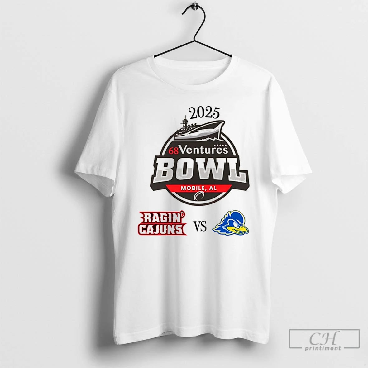 Classic Louisiana Ragin Cajuns Vs Delaware Blue Hens 2025 68 Ventures Bowl Christmas T Shirts - clothing by TeeHivey.com