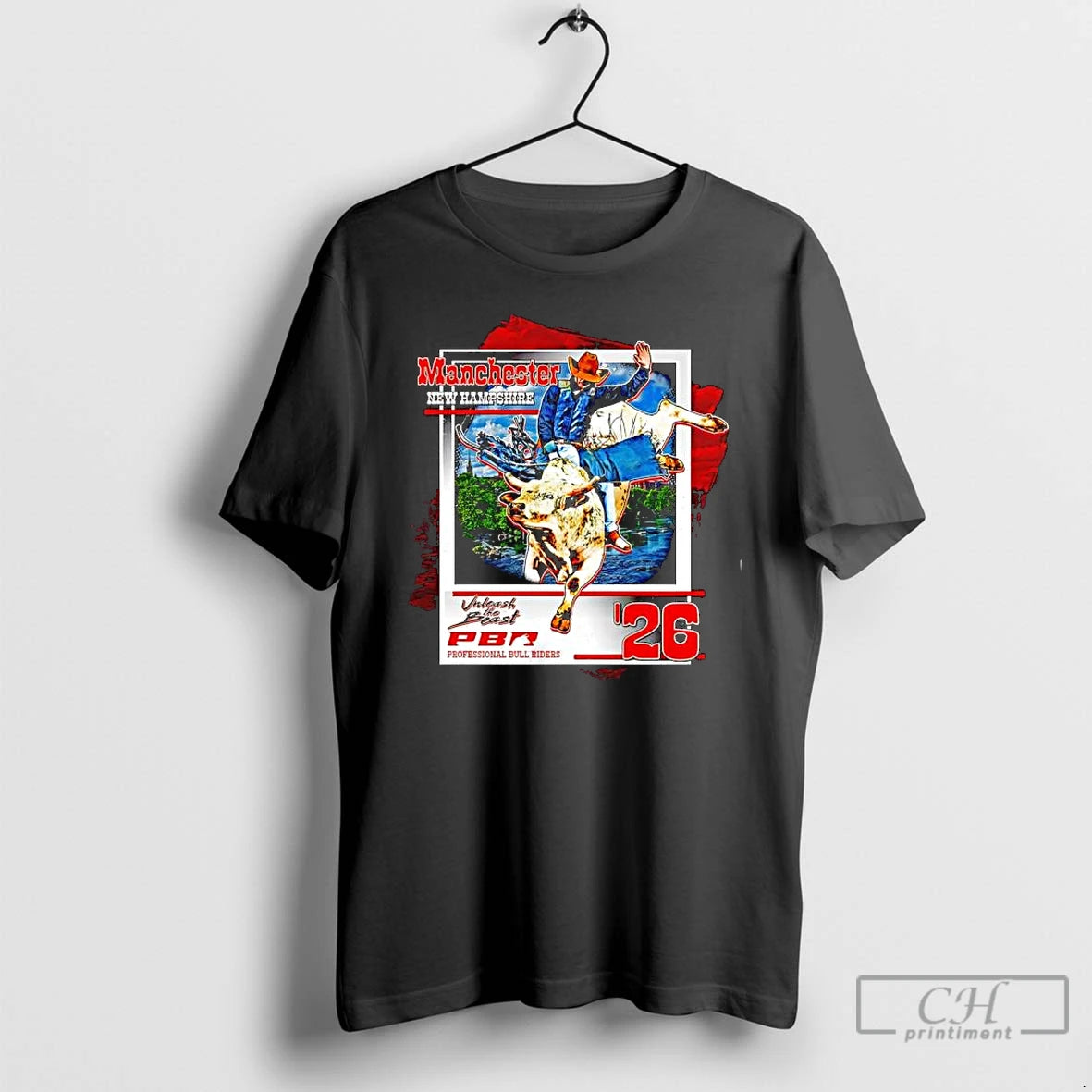 Classic Manchester Utb Tour City New Hampshire Pbr 26 Graphic - clothing by TeeHivey.com