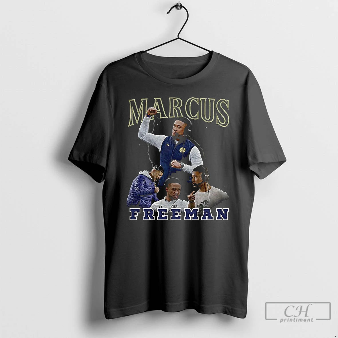 Classic Marcus Freeman Notre Dame Fighting Irish Football Graphic Vintage - clothing by TeeHivey.com