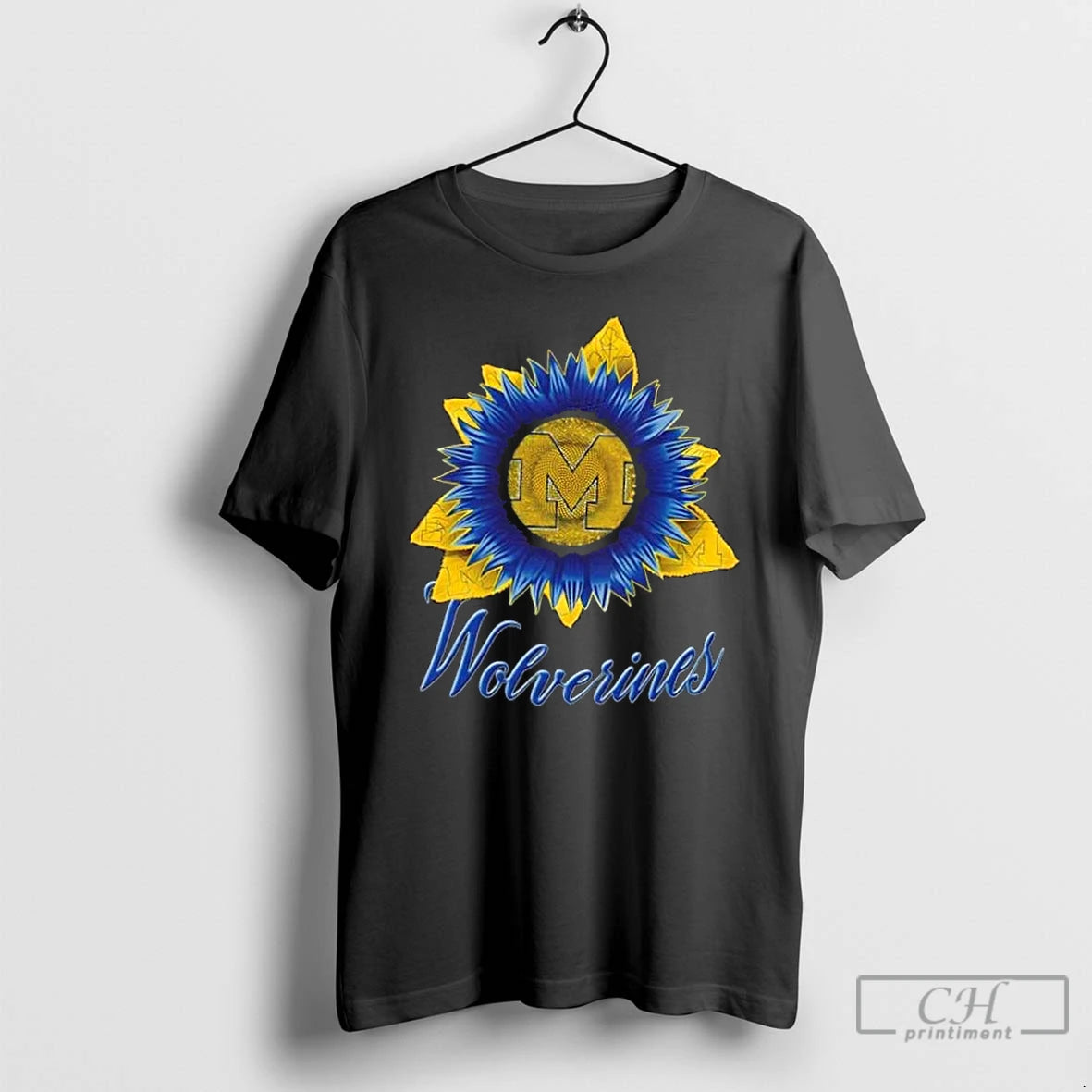 Classic Michigan Wolverines X Sunflower Graphic - clothing by TeeHivey.com