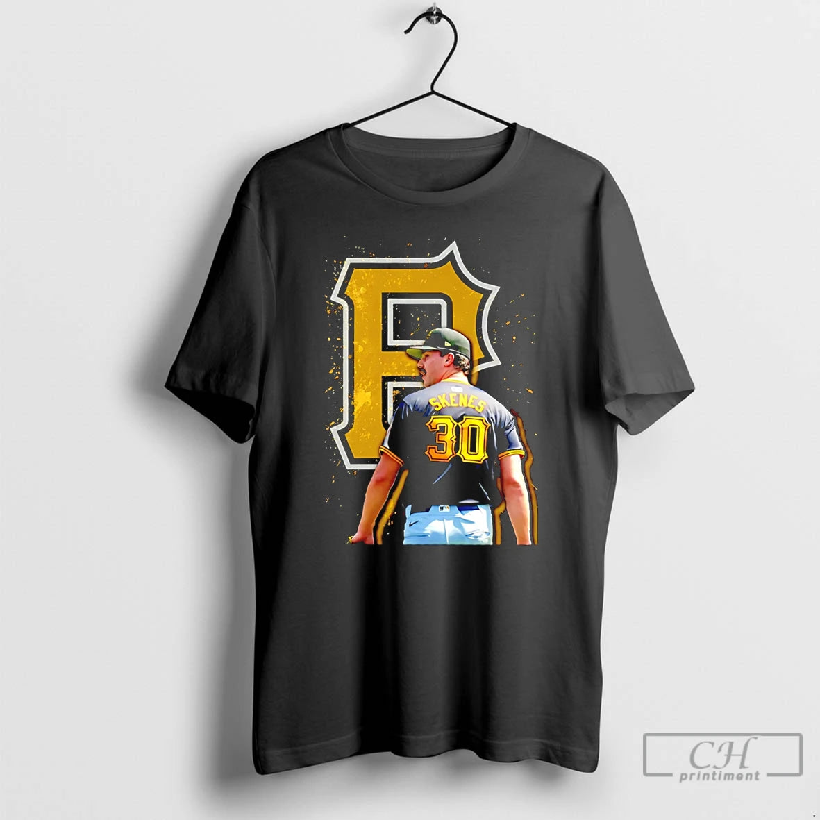 Classic Paul Skenes Pittsburgh Pirates Behind Graphic