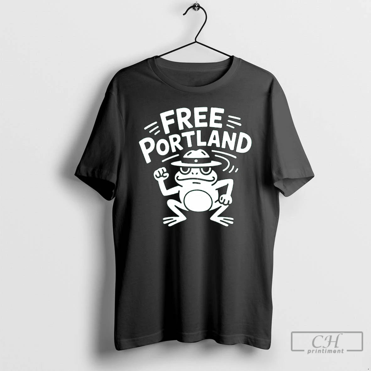 Classic Portland Frog Free Portland Long Sleve T Shirts - clothing by TeeHivey.com