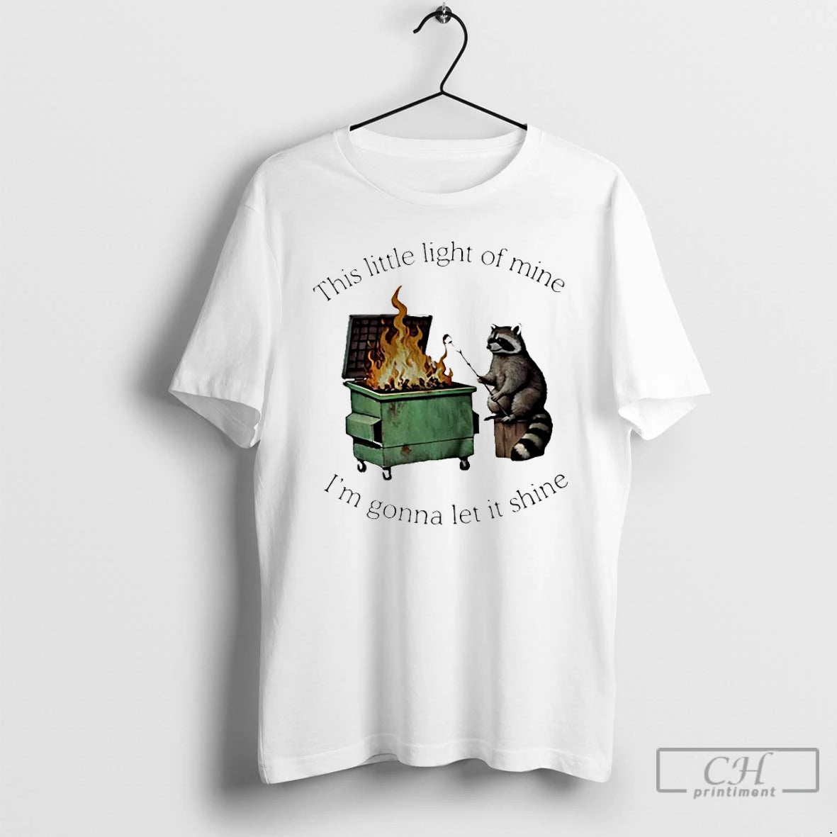 Classic Raccoon This Little Light Of Mine Im Gonna Let It Shine T Shirts Sweater - clothing by TeeHivey.com