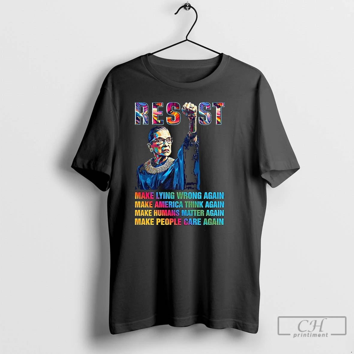 Classic Resist Make America Think Again T Shirts - clothing by TeeHivey.com
