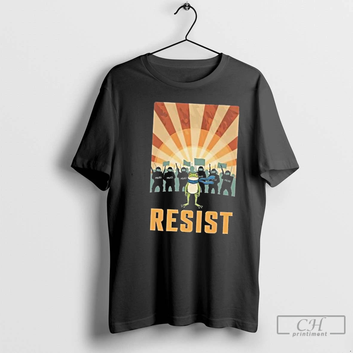 Classic Resist Portland Frog Resist I Stand With Frog Protest 2025 T Shirts - clothing by TeeHivey.com