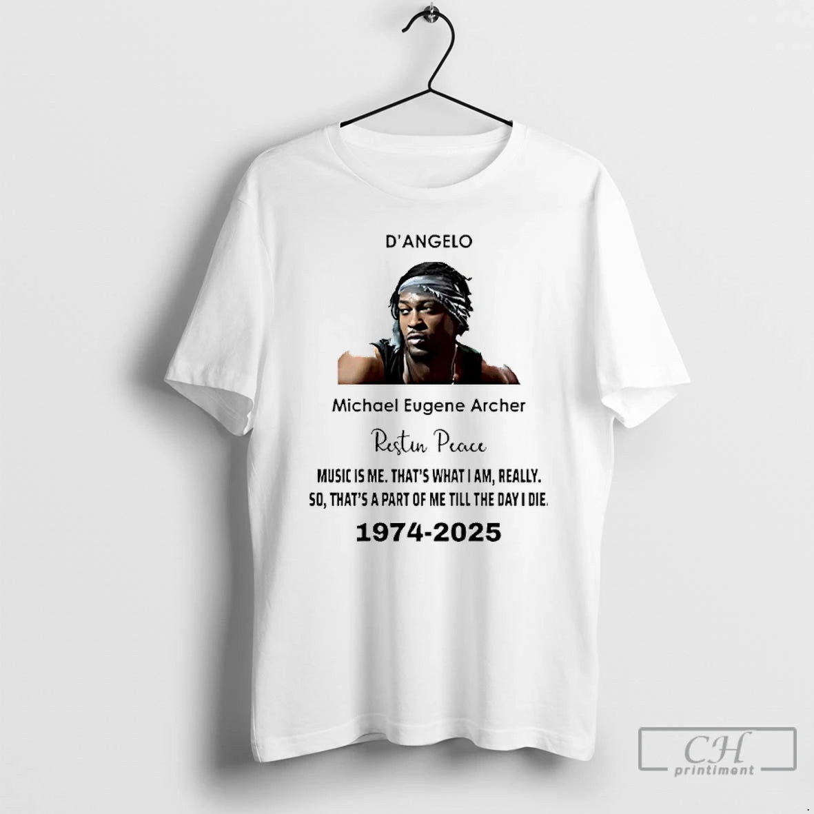 Classic Rip Dangelo Micheal Eugene Archer 1974 2025 T Shirts - clothing by TeeHivey.com