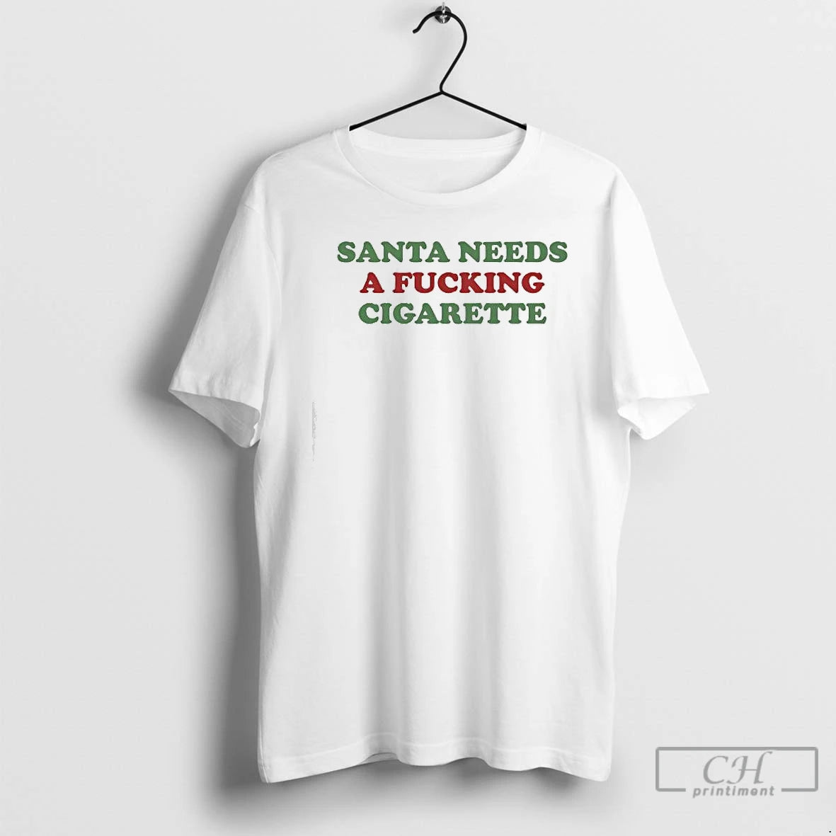 Classic Santa Needs A Fucking Cigarette - clothing by TeeHivey.com