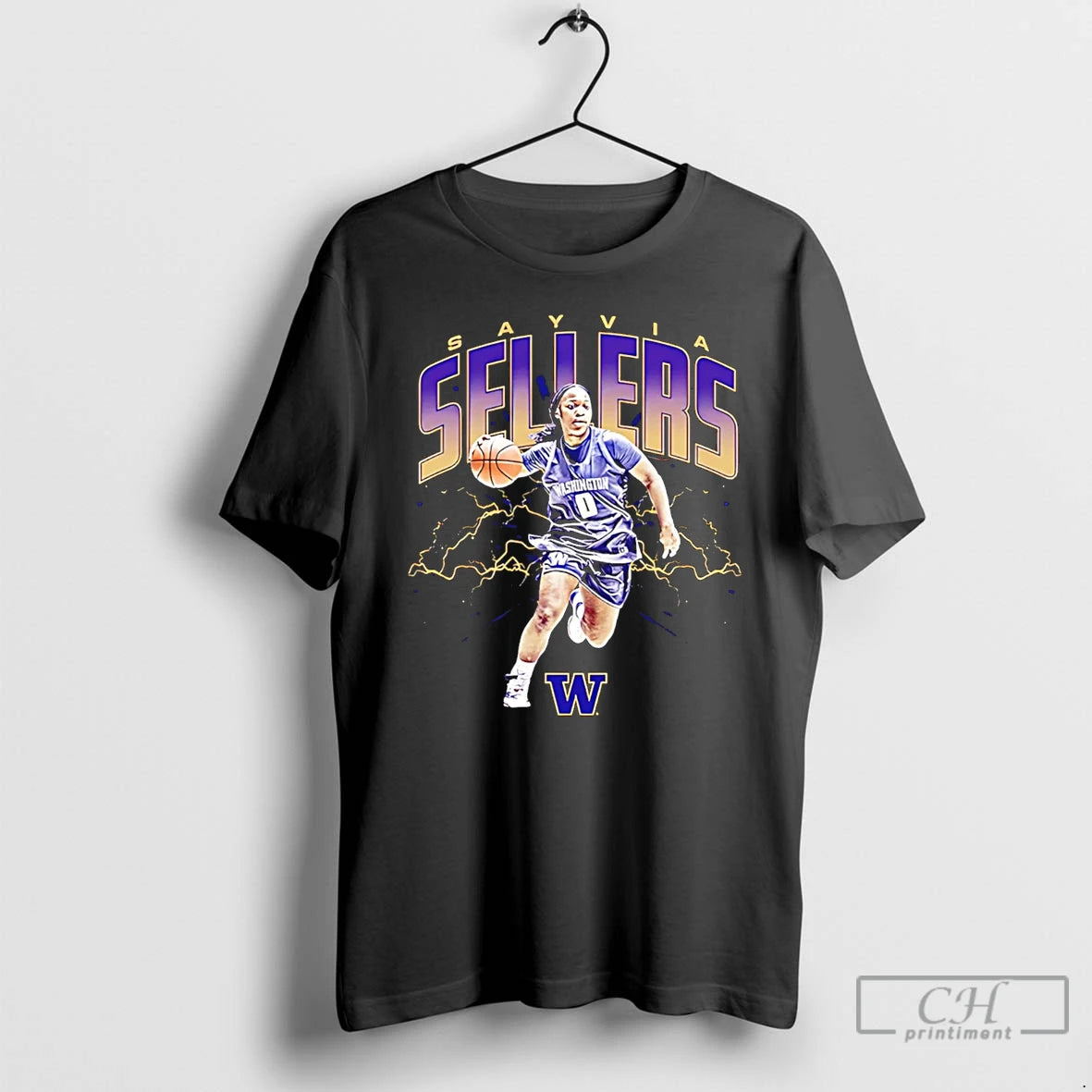 Classic Sayvia Sellers Washington Basketball Ncaa Player Collage