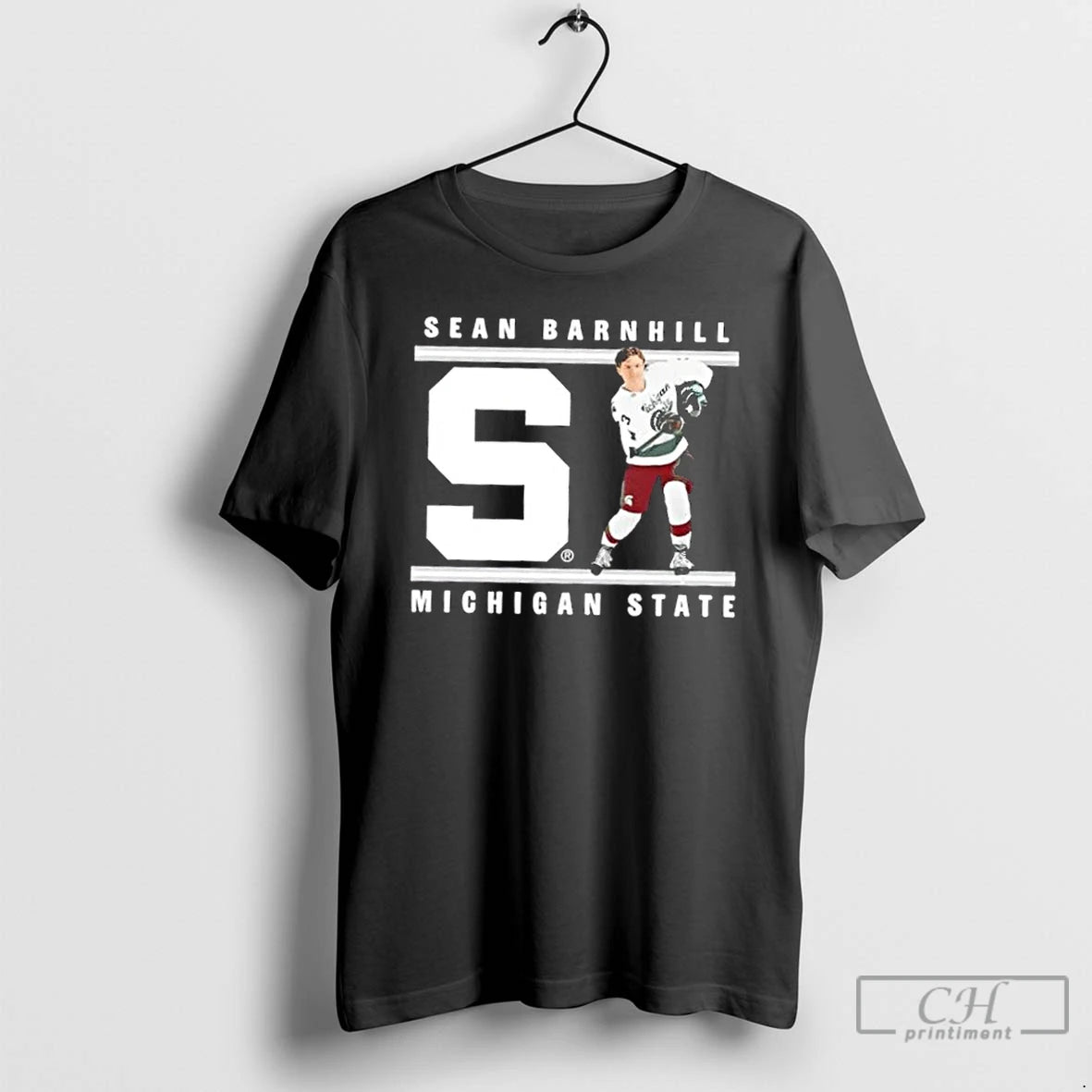 Classic Sean Barnhill Michigan State Forest Green Letter - clothing by TeeHivey.com