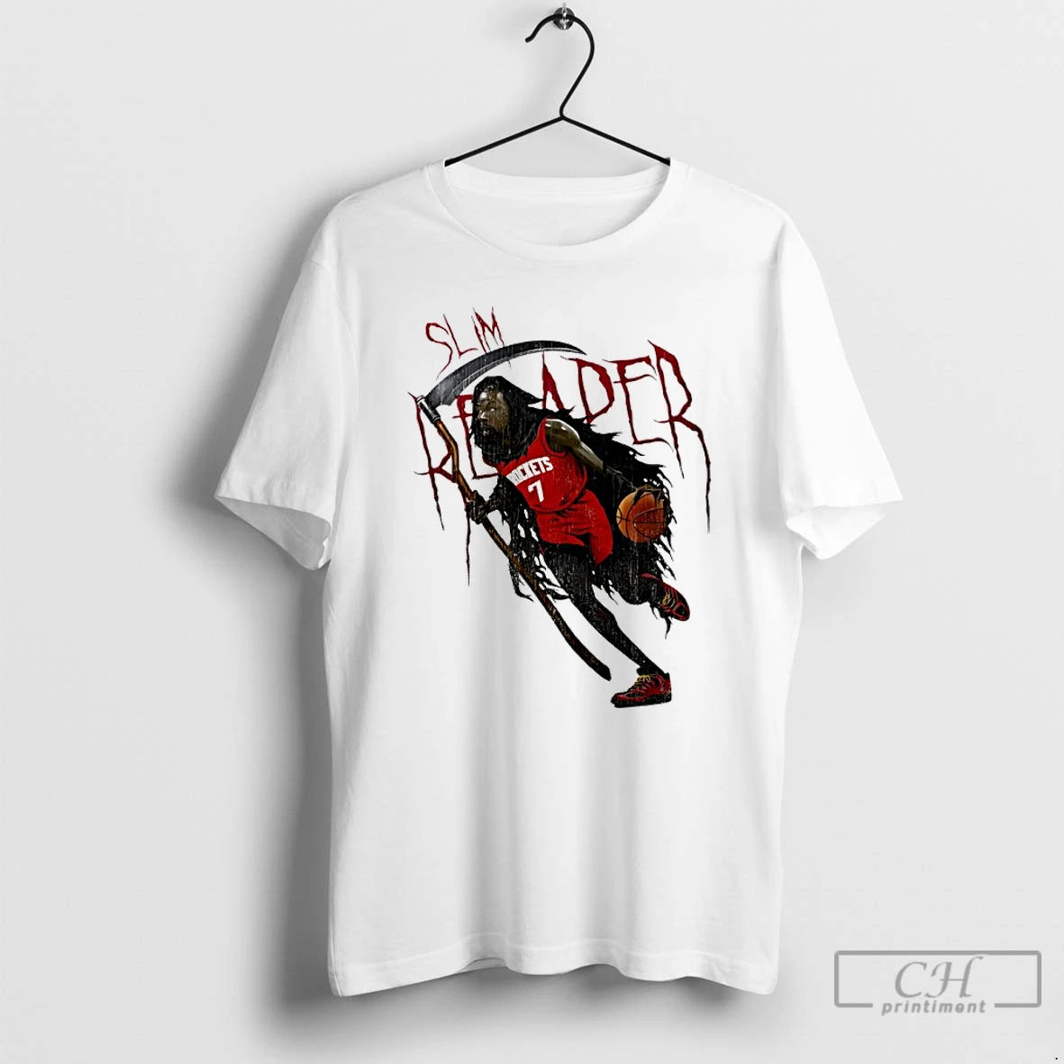 Classic Slim Reaper Kevin Durant Houston Rockets Basketball - clothing by TeeHivey.com