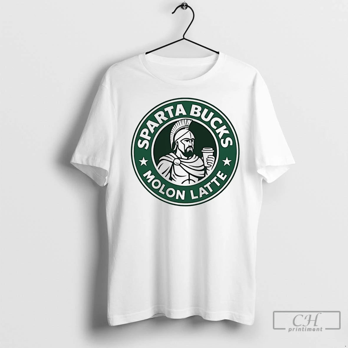 Classic Sparta Bucks Molon Latte Starbucks Parody - clothing by TeeHivey.com
