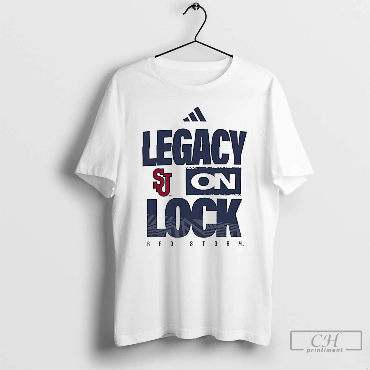 Classic St Johns Red Storm Legacy On Lock Logo
