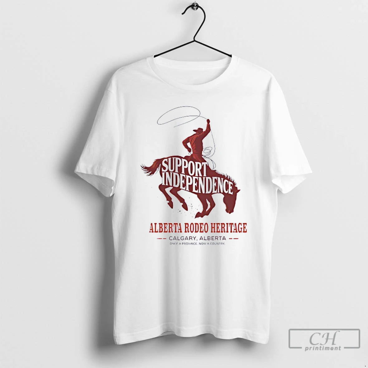 Classic Support Independence Alberta Rodeo Heritage Once A Province Now A Country T Shirts - clothing by TeeHivey.com