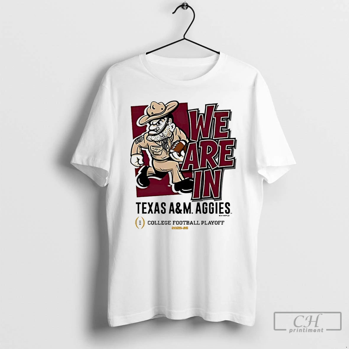 Classic Texas Am Aggies 2025 Cfp Bound We Are In Mascot - clothing by TeeHivey.com