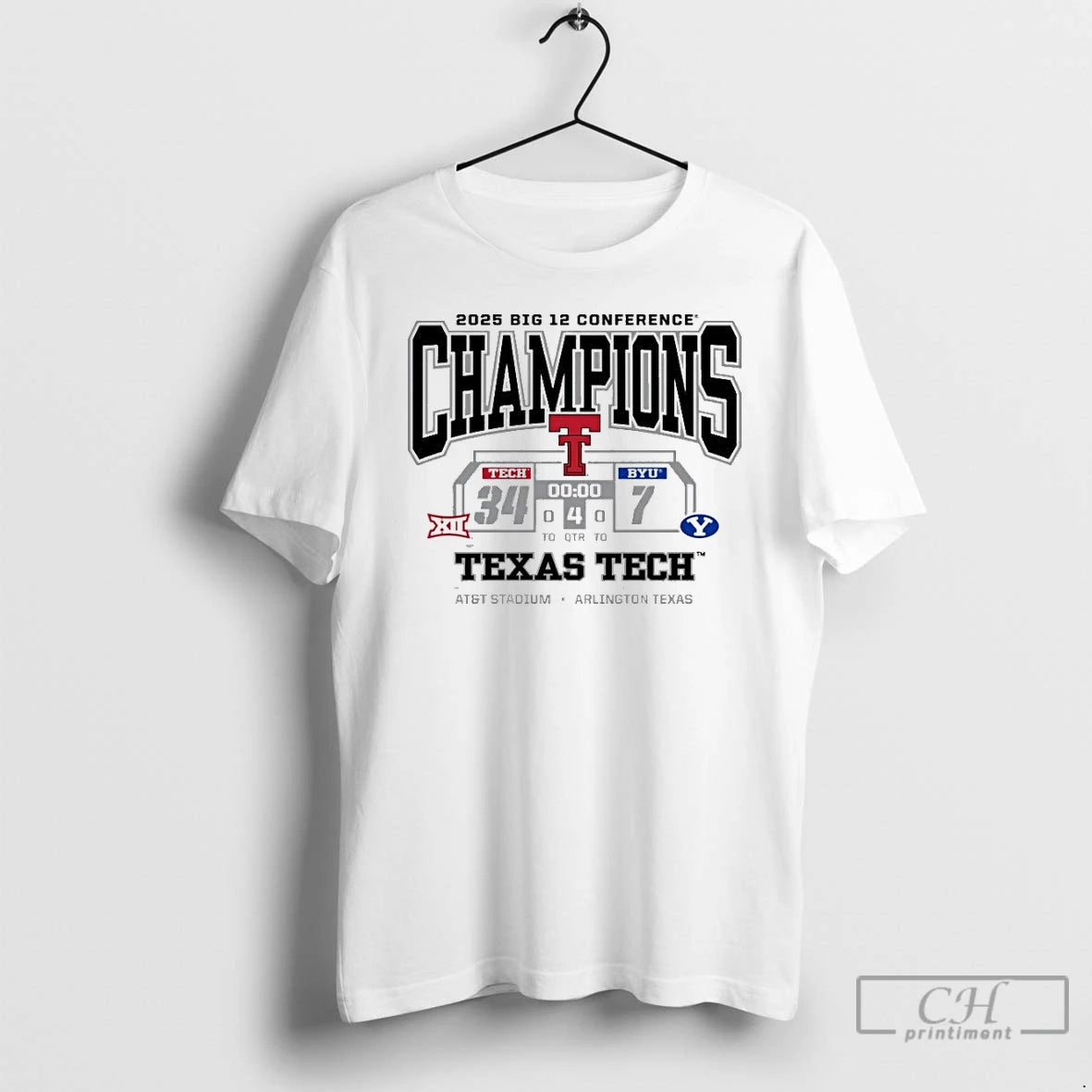 Classic Texas Tech Red Raider Beat 34 7 Byu Cougars 2025 Big 12 Conference Champions - clothing by TeeHivey.com