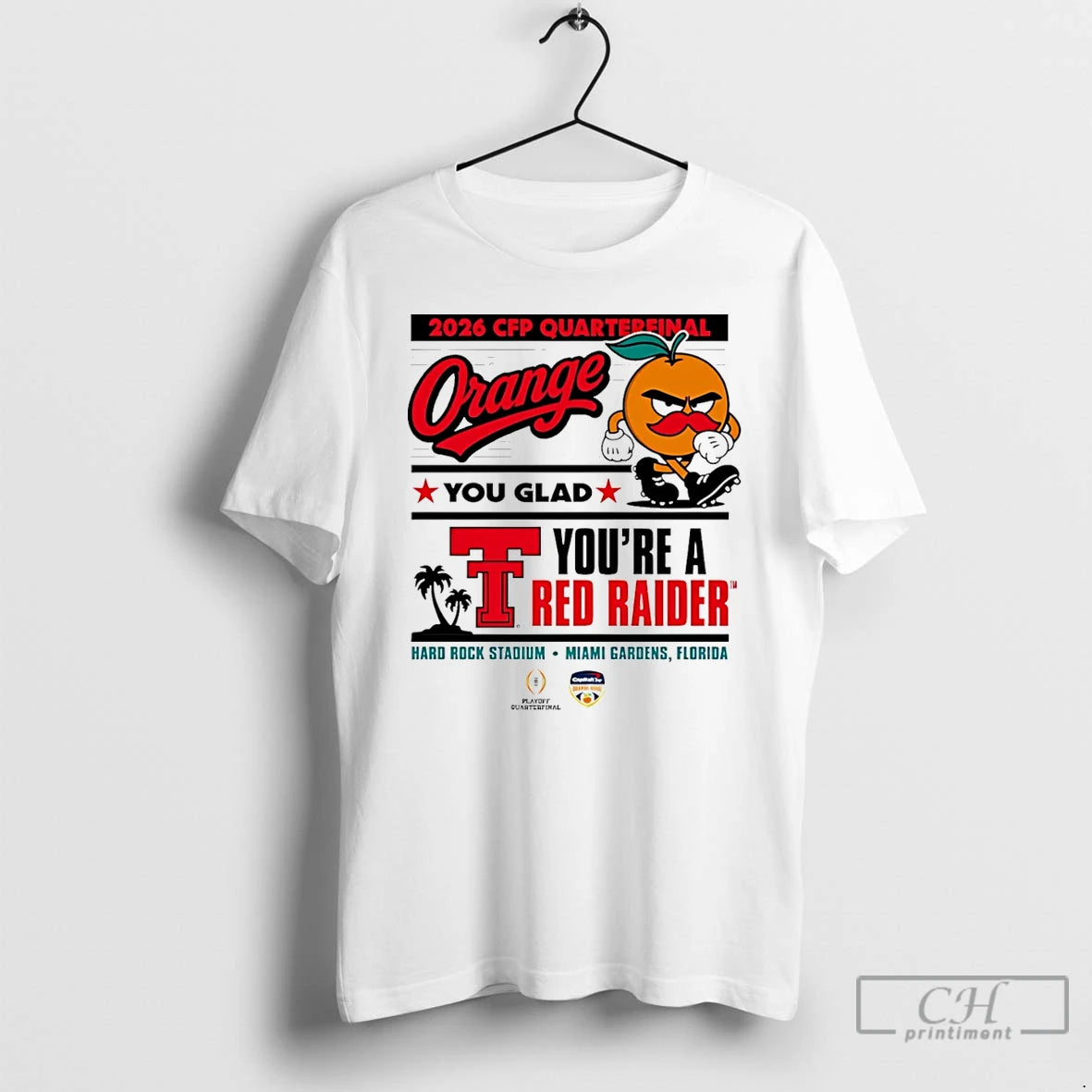 Classic Texas Tech Red Raiders 2025 26 College Football Playoff Orange You Glad T Shirts - clothing by TeeHivey.com