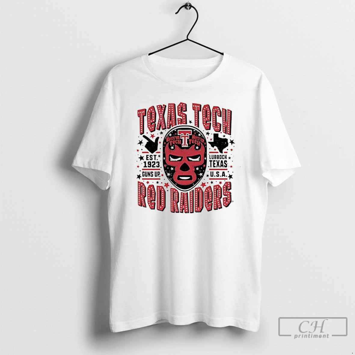Classic Texas Tech Red Riaders Luchador Mask - clothing by TeeHivey.com