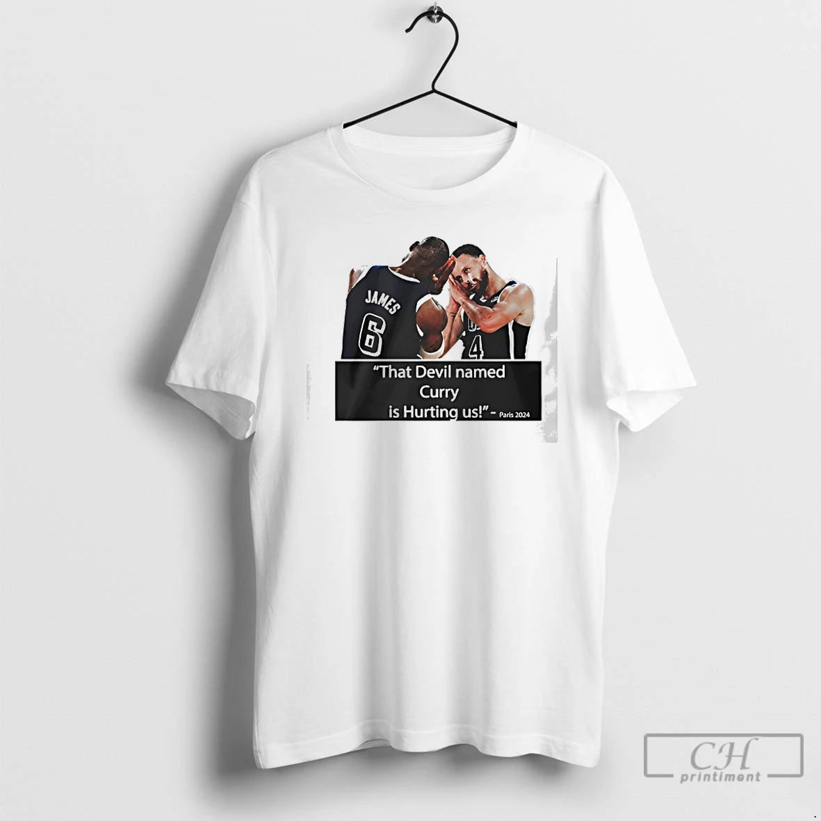 Classic That Devil Named Curry Is Hurting Us Paris - clothing by TeeHivey.com