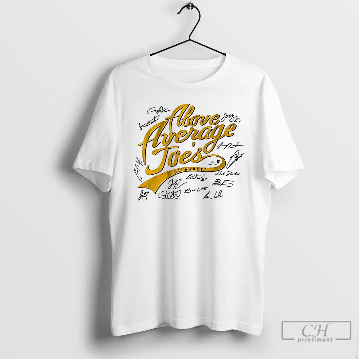 Classic The Above Average Joes Milwaukee Baseball Signature T Shirts - clothing by TeeHivey.com