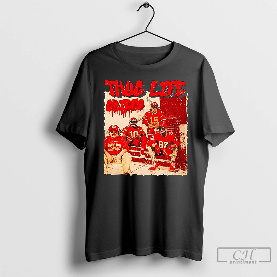 Classic Thug Life Kansas City Chiefs Team Players T Shirts - clothing by TeeHivey.com