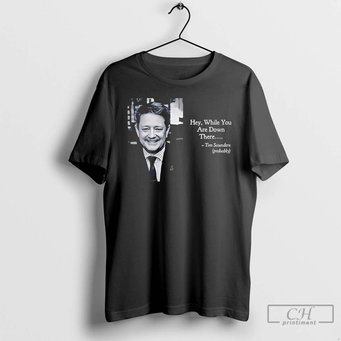 Classic Tim Saunders Hey While You Are Down There Philadelphia Hockey - clothing by TeeHivey.com