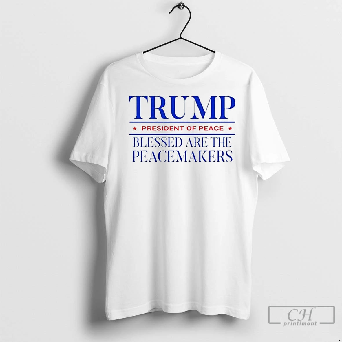 Classic Trump President Of Peace Blessed Are The Peacemakers Ornaments - clothing by TeeHivey.com