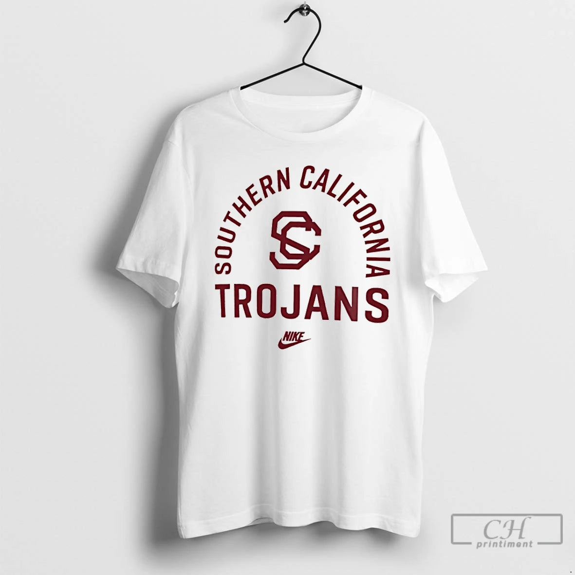 Classic Usc Trojans Cardinal Legacy Arched Logo - clothing by TeeHivey.com