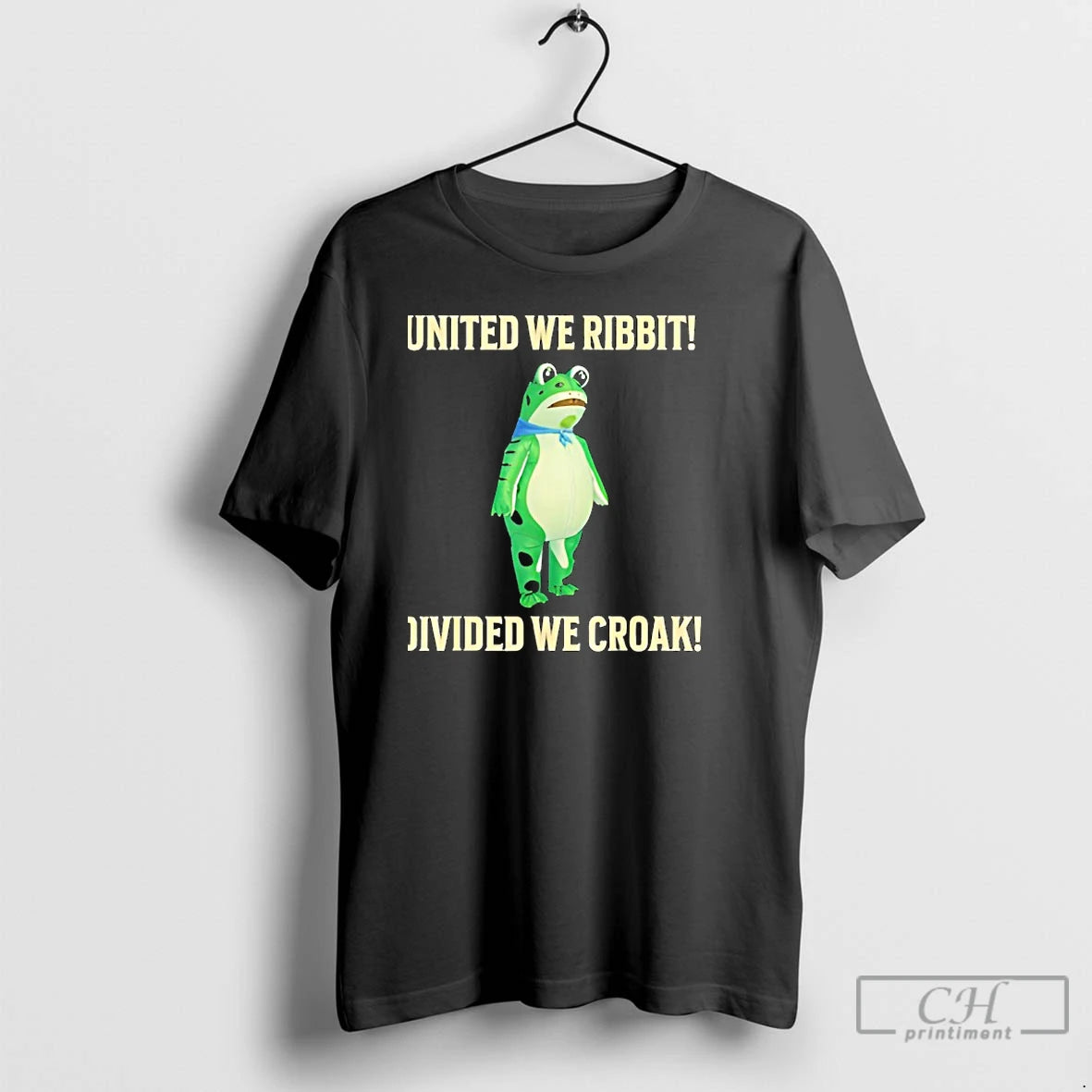 Classic United We Ribbit Divided We Croak Frog Of Portland T Shirts - clothing by TeeHivey.com