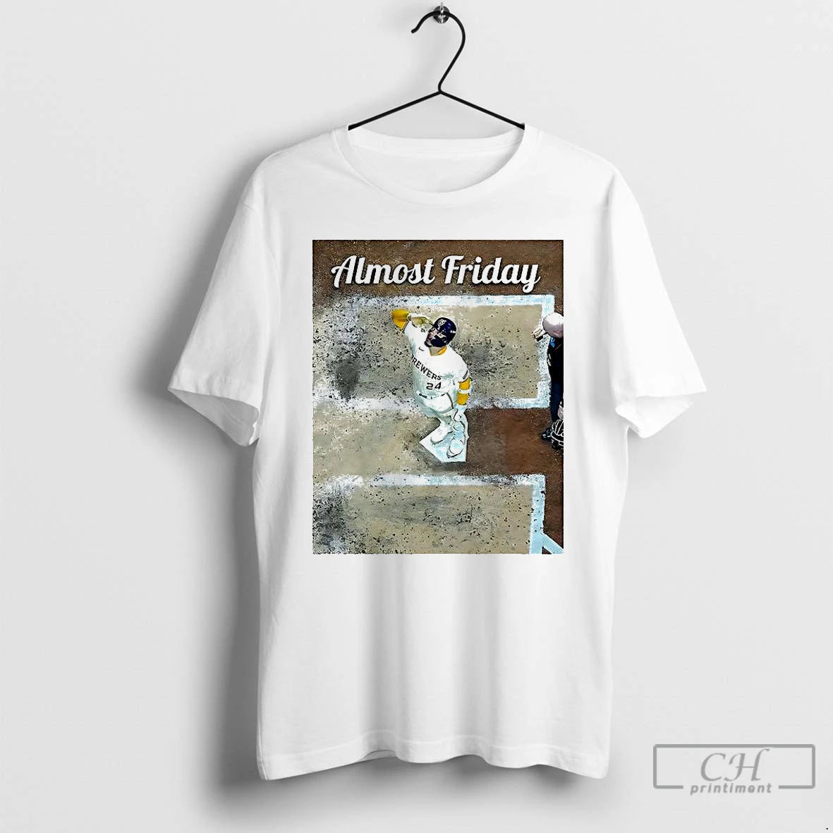 Classic William Contreras Milwaukee Brewers Baseball Almost Friday T Shirts - clothing by TeeHivey.com