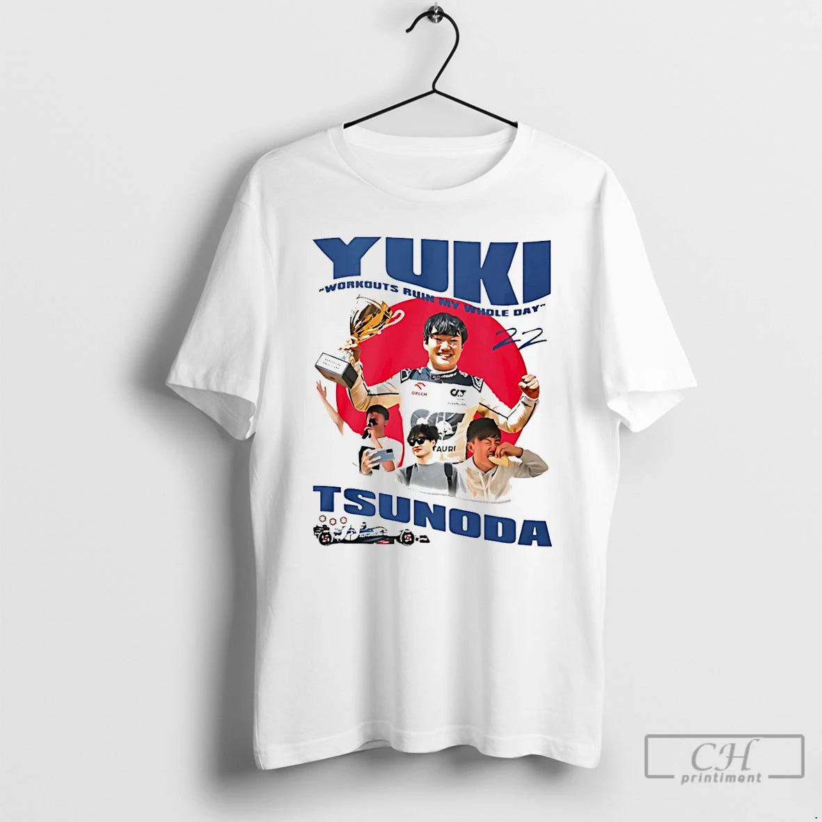 Classic Yuki Tsunoda Workouts Ruin My Whole Day Signature - clothing by TeeHivey.com