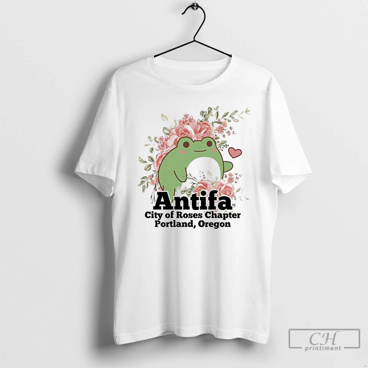 Classic Portland Frog Antifa City Of Roses T Shirts - clothing by TeeHivey.com