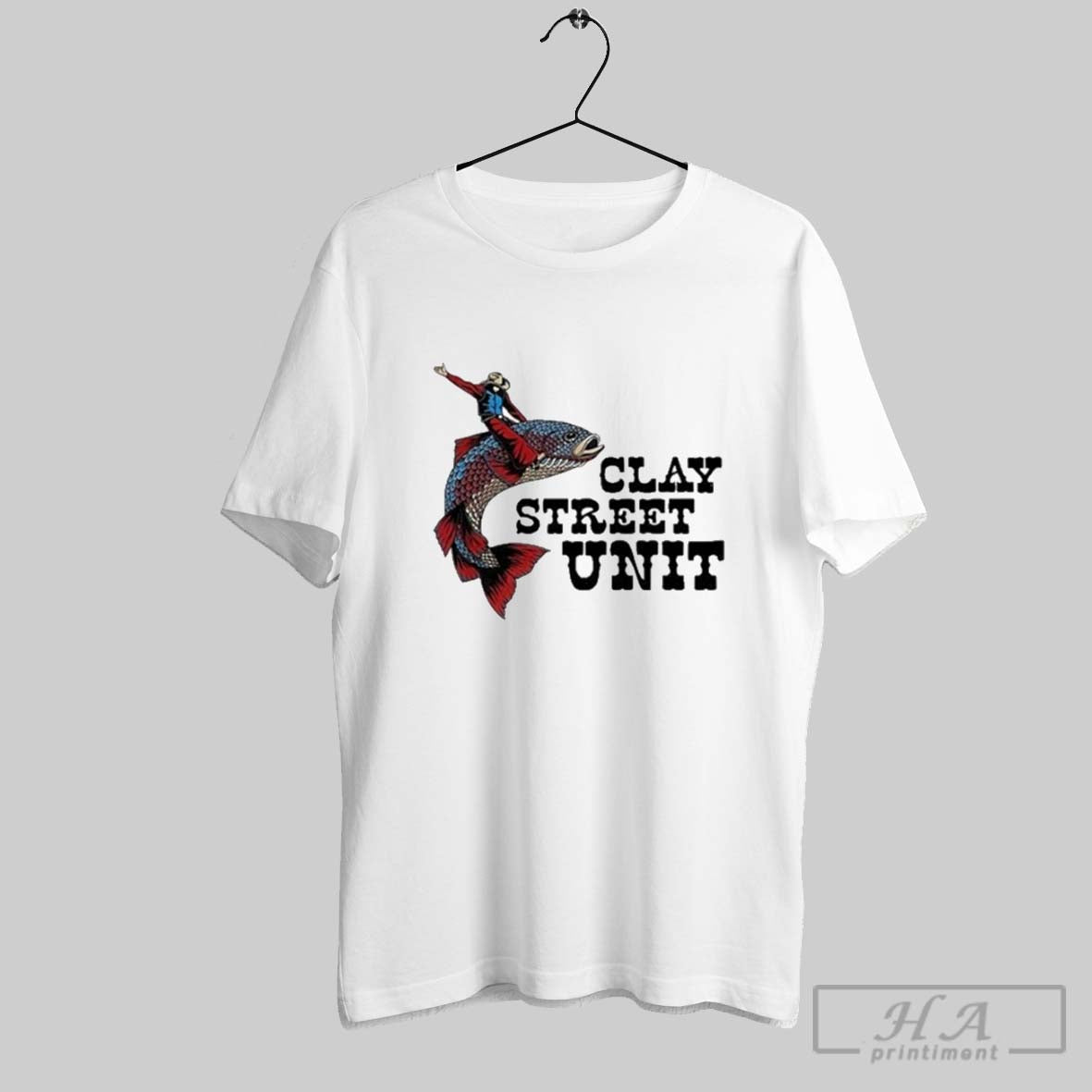 Clay Street Unit Driving Fish T Shirts
