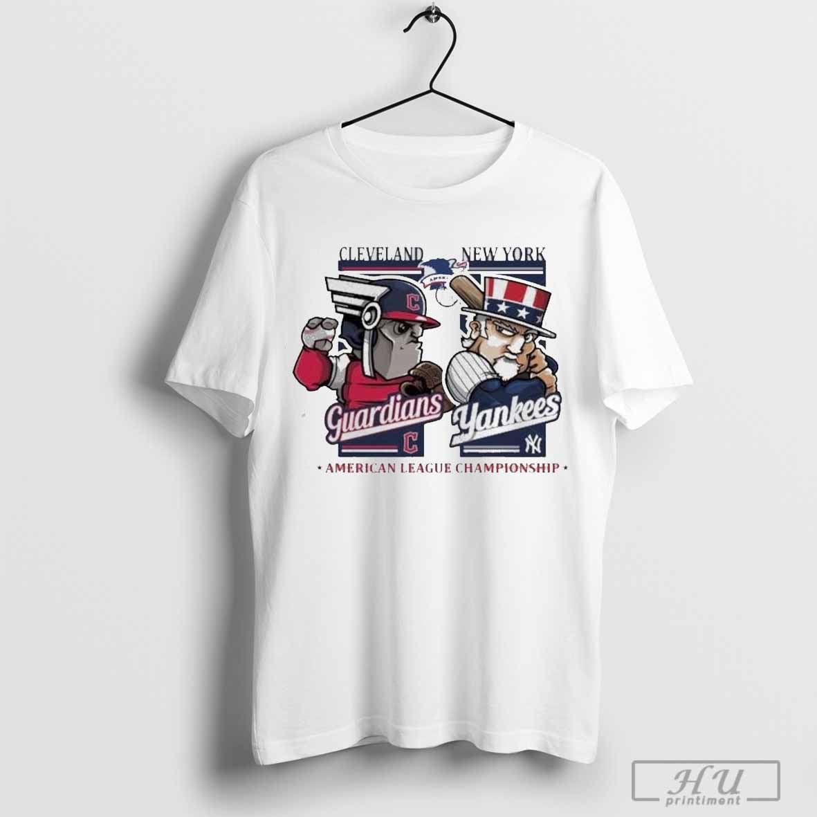 Cleveland Guardians Vs New York Yankees American League Championship Mascot - clothing by TeeHivey.com