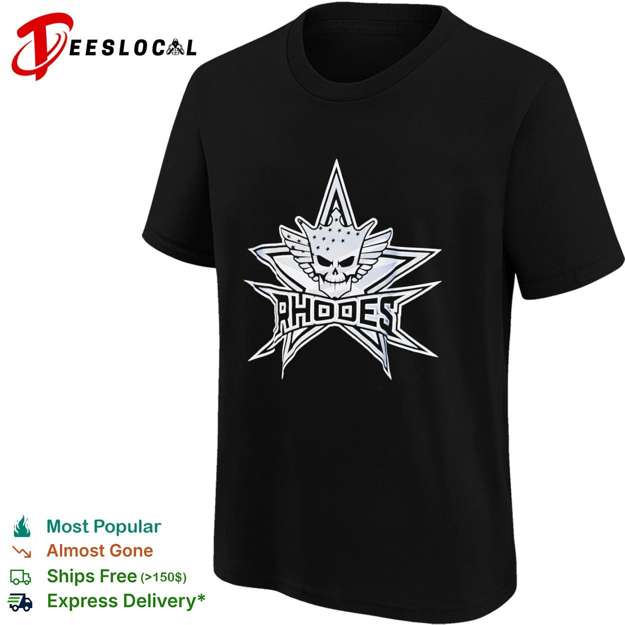Cody Rhodes WWE Skull Shirt