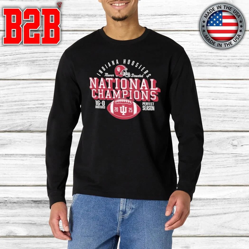 College Football Playoff 2026 Retro Brands Indiana National Champions Perfect Season Shirt