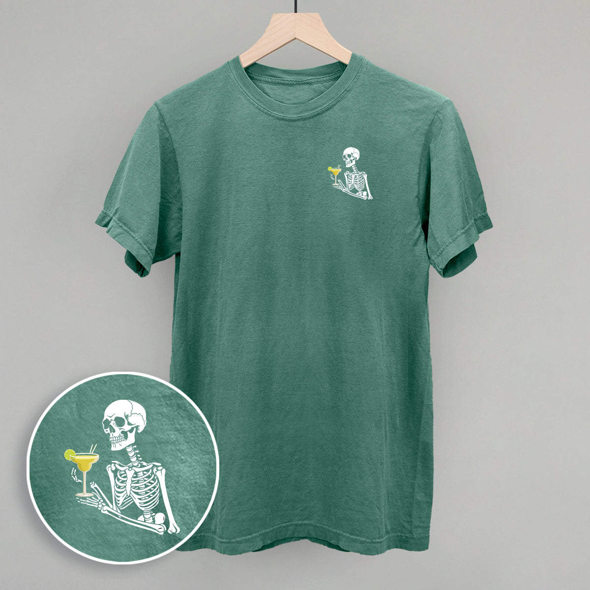 Skeleton + Marg (Left Chest) - clothing by TeeHivey.com (Image 5)