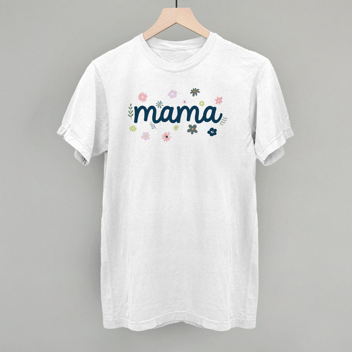 Mama (Dainty Flower Script) - clothing by TeeHivey.com (Image 5)