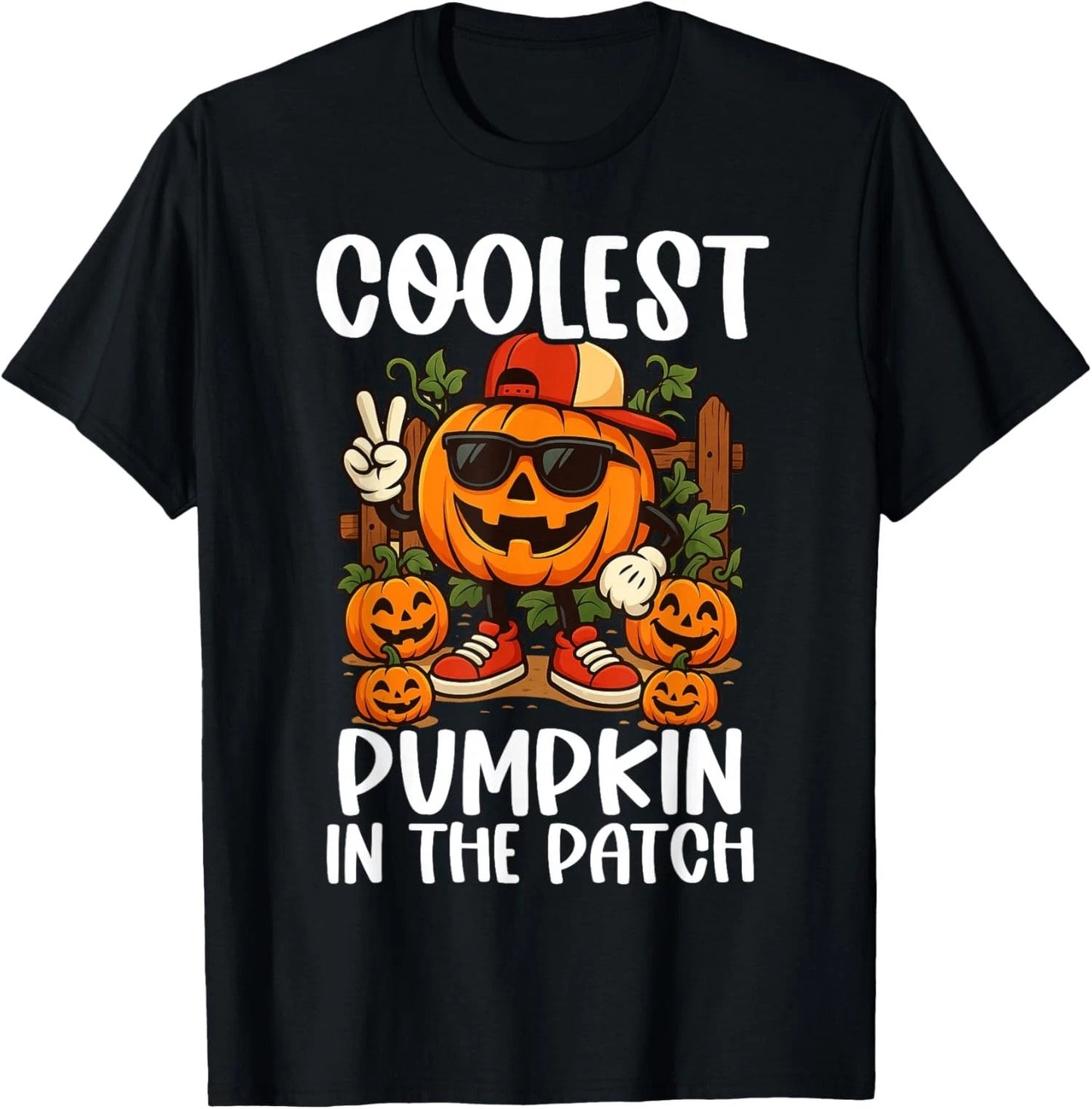 Coolest Pumpkin in the Patch Funny Halloween Kids Unisex T-Shirt