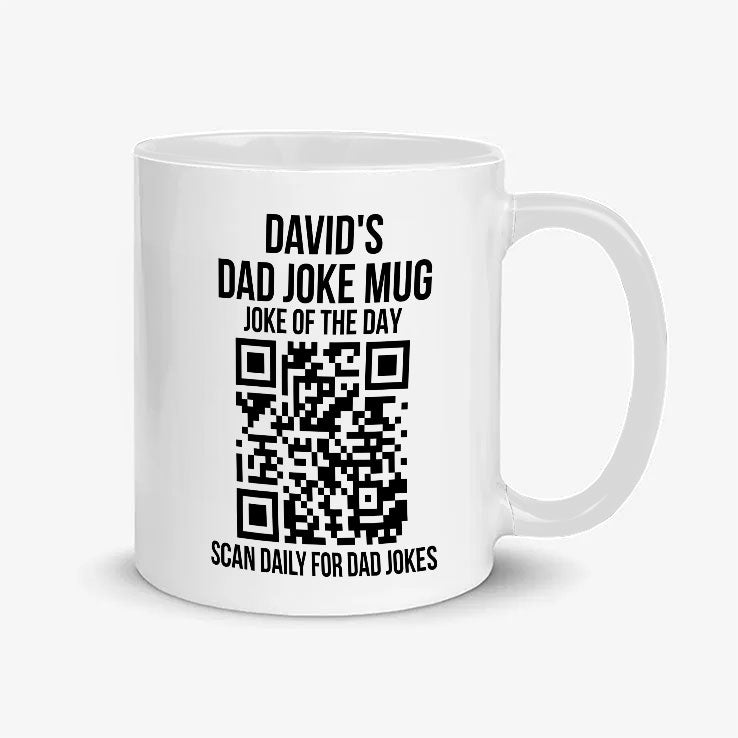 Custom Dad Joke Scan Daily For Dad Jokes Mug
