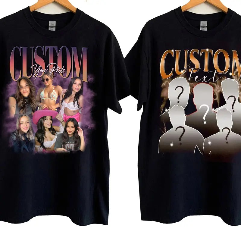 Custom Photos Custom Couple Sweatshirt - Casual Crewneck Fitted Design for Valentines Day and Couple Matching Sweaters