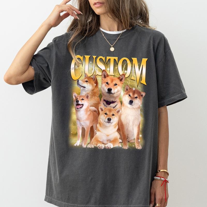 Custom Rap Tee Style Comfort Colors Shirt, Custom Photo Graphic Tee, Personalized Pet Photos Unhinged Tees, Personalized Gift