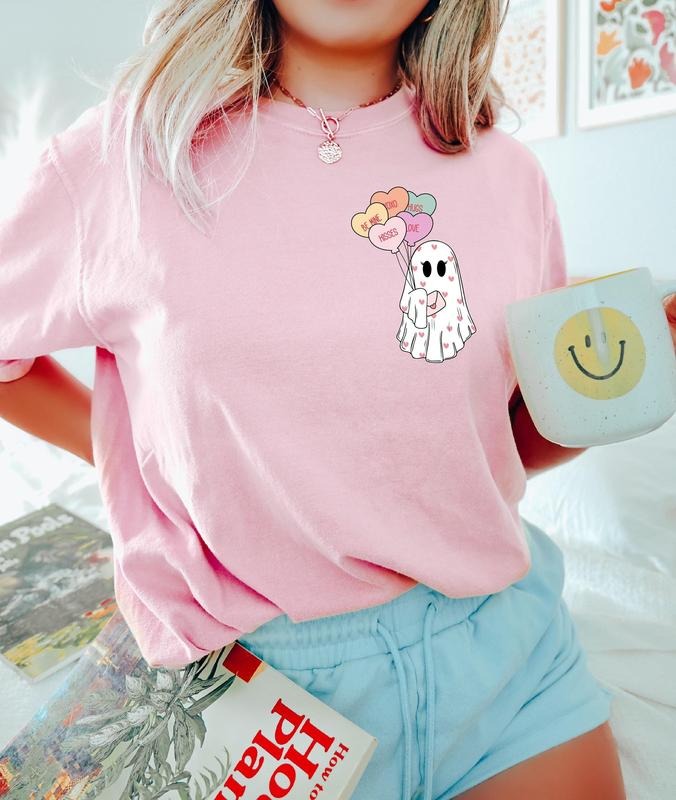 Cute Ghost Valentines Day Shirt, Be My Boo Shirt, XOXO Shirt, Women Valentines Day Shirt, Heart Valentines Shirt, Love Shirt