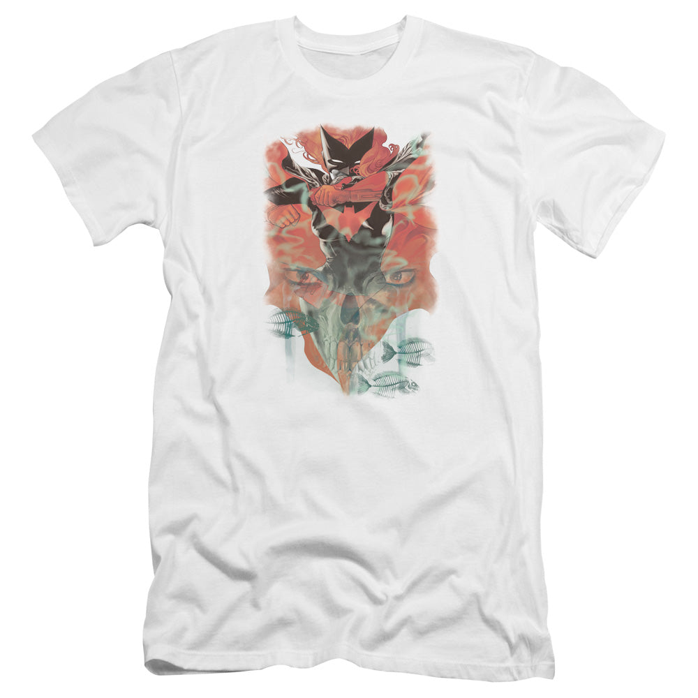 Batman Batwoman #1 Premium Bella Canvas Slim Fit Mens T Shirt White